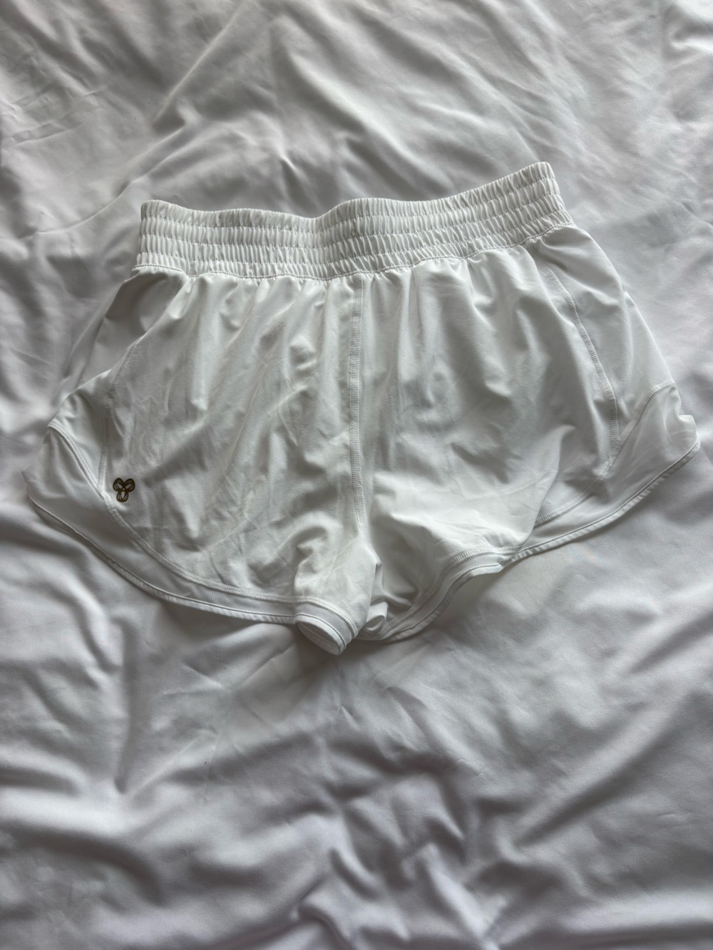 Aritzia White Skirt with Gold 'GOLDEN' Branding NEVER WORN NEW WITHOUT TAGS